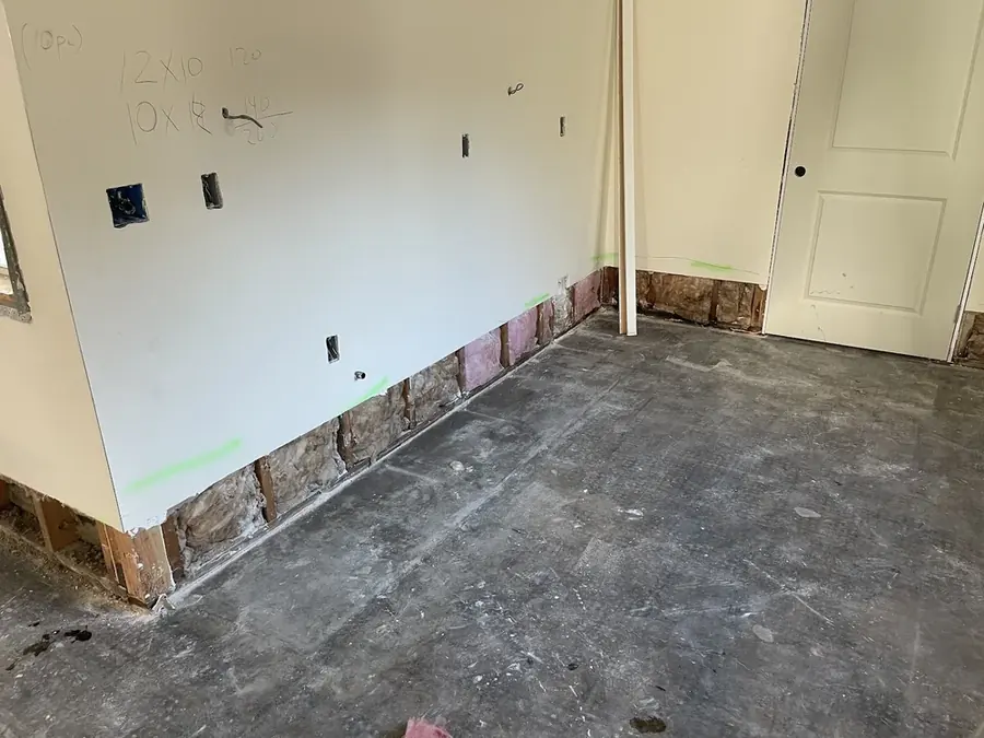 Room mid restoration in a Pasadena home